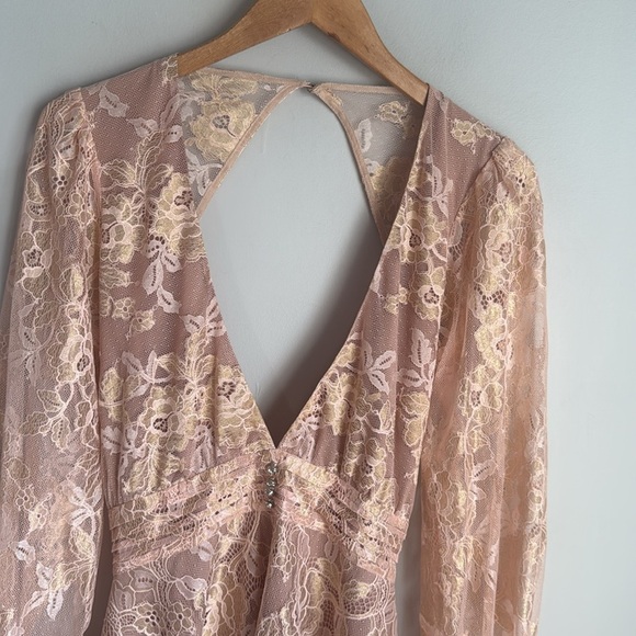 For Love & Lemons Modern Love Dress Rose Gold Large - Picture 6 of 16